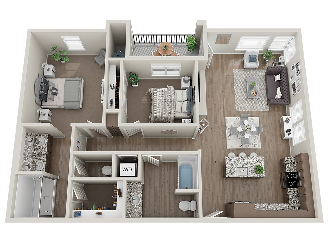 Las Brisas 3D Floorplans